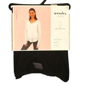 Wander Hottotties Waffle V-Neck Tunic Medium  NEW